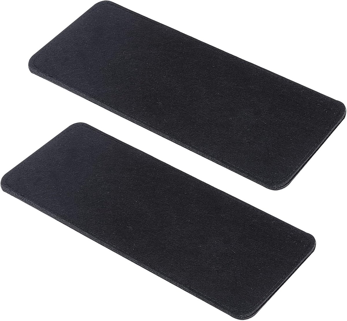 SnelShoppen - 2 Stuks PandaHall Zwart Vilt Basisvormer voor Handtas, 30.5x15cm, 6mm Dikte, Tasbodem Inlegger voor Tote, Leer, Schoudertas, Rugzak, Rei