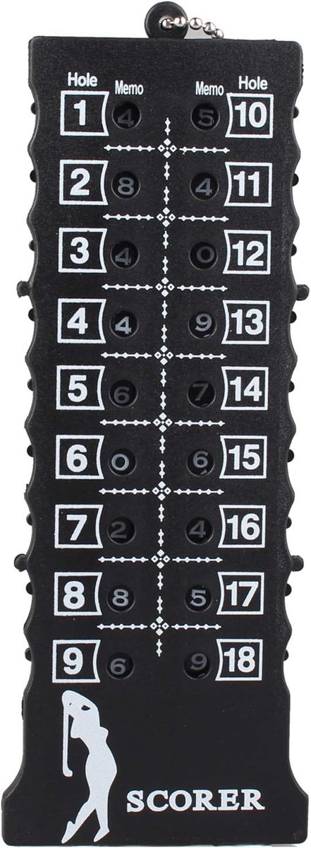 Golf Scoreboard, Portable Plastic Score Card Counter Golf Training Practice Competition Accessory - ShopVlot