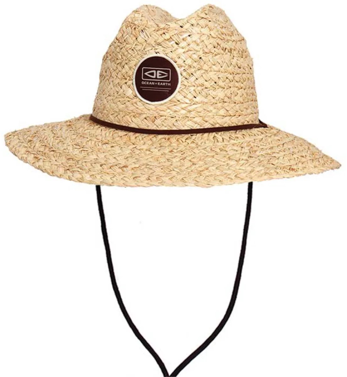 Ocean & Earth Woody Raffia Cane Hoed Beige M