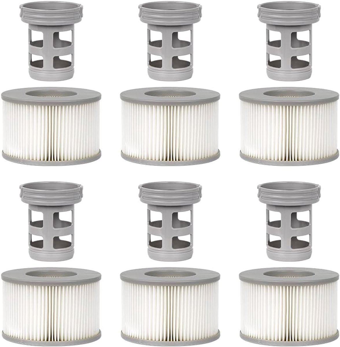 WuYan 6 Set of Hot Tub Spa Accessories for Mspa, Including 6pcs Replacement Screw-in Base Adapter, 6pcs Inflatable Hot - ShopVlot