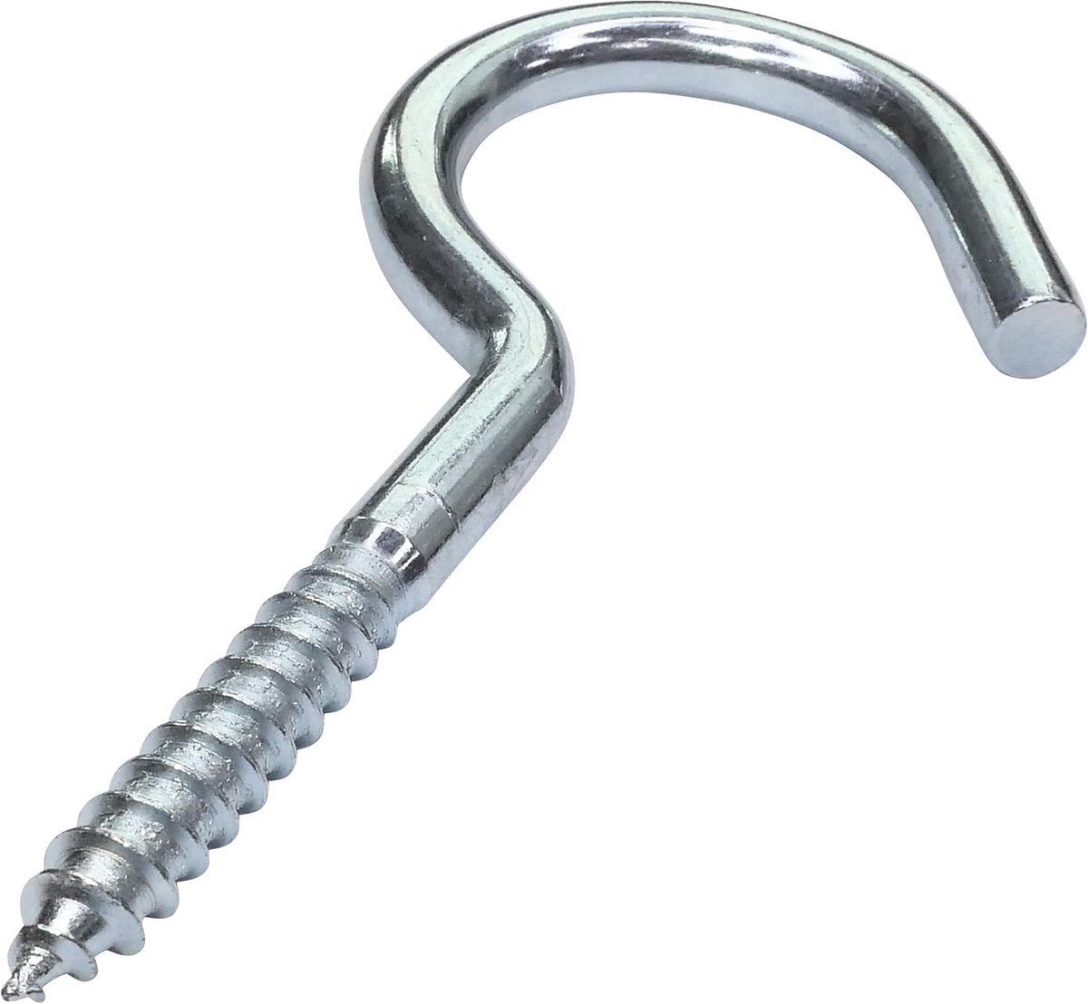 SnelShoppen - Set van 10 Schroefhaken voor Hout - Ø6,2x90mm - Gegalvaniseerd Staal - Perfect voor Klussen in Tuin en Huis - Sterke Bevestigingshaken -