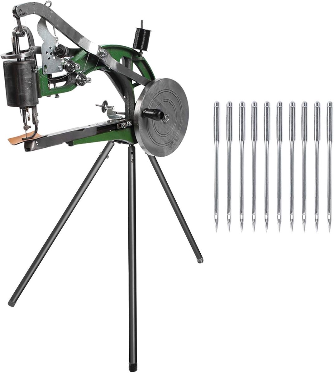 SnelShoppen - Handmatige Schoenreparatiemachine voor Leer en Regenjassen - Naaimachine met Katoen en Nylon Draad - Ideaal voor DIY Schoenherstel en Re