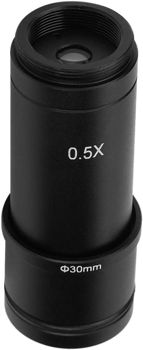 SnelShoppen - Microscoop Adapter 0.5X C Mount voor CCD Camera en Digitale Oculair, 30/30.5mm Lens Adapter voor Microscoop, Geschikt voor Onderzoek en