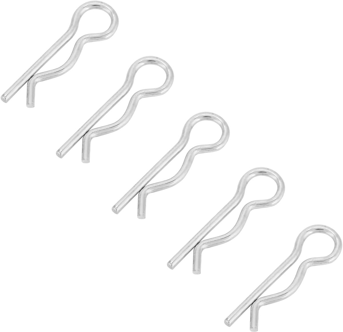 SnelShoppen - Splint Assortiment Set R-Vormige Pens van Roestvrij Staal - 30 Stuks voor Tractor, Licht Vrachtwagens, Maaiers, Duurzaam en Roestbestend