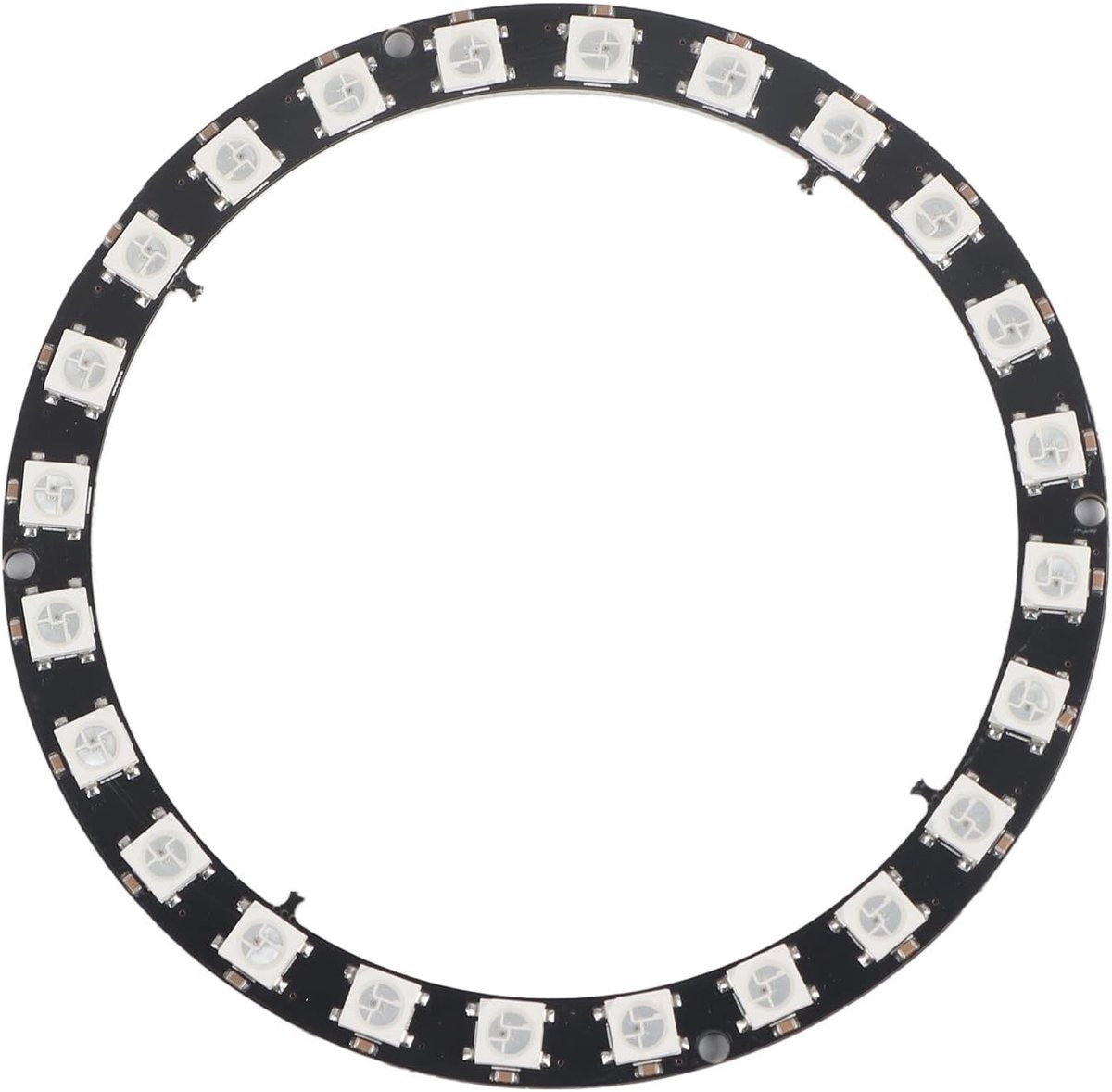 SnelShoppen - RGB LED Ringlicht met Geïntegreerde Stuurprogramma's 24x WS2812B 24-Bit 5050 LED Strips 5V DC Creatieve Verlichting voor Projecten en De