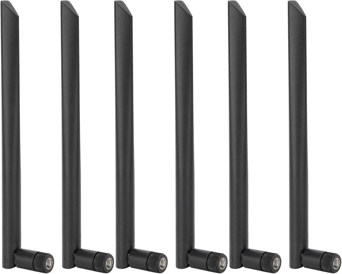 SnelShoppen - 6PCS Wifi Antenne, 8DB Dual Band Draadloze Interne Netwerk Antenne met RP-SMA Connector voor Verbeterde Wifi Dekking en Bereik