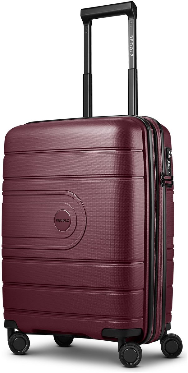 REDOLZ trolley Essentials 11 Trolley Burgundy wijnrood 56cm