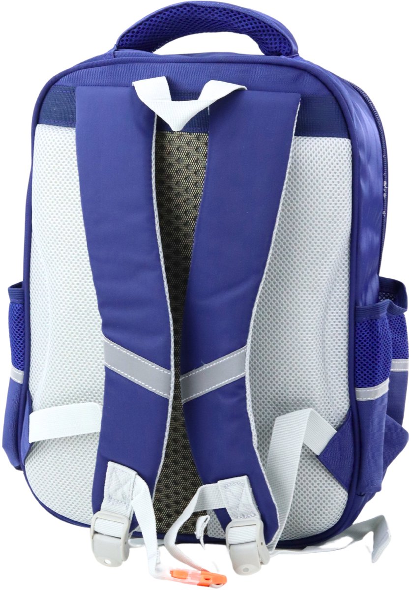 Schoolrugzakpatches met dinosaurussenborstband Marineblauw 39x27x15cm