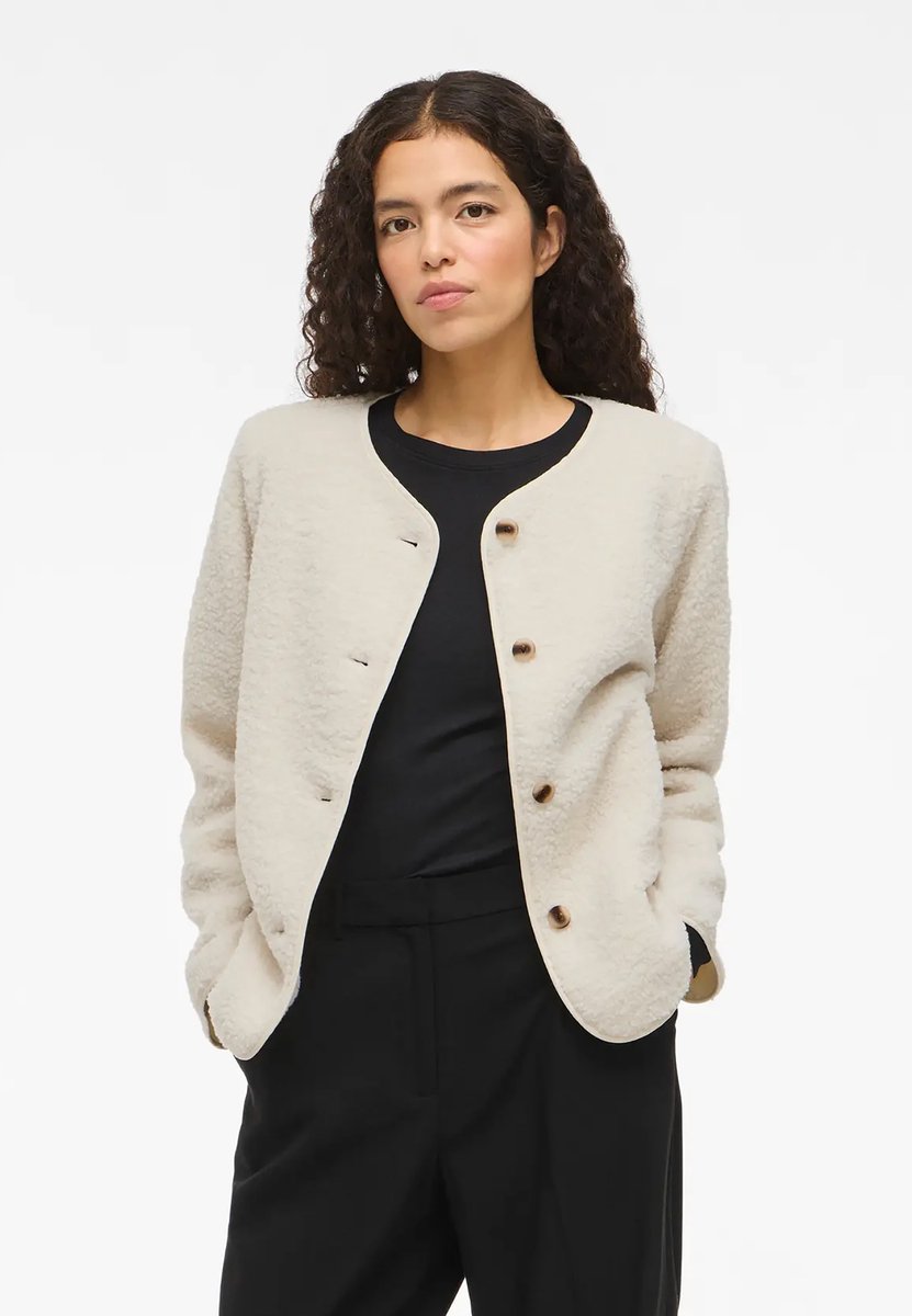 Vila Vest Viada Teddy Jacket - Noos 14104855 Birch Dames Maat - W38