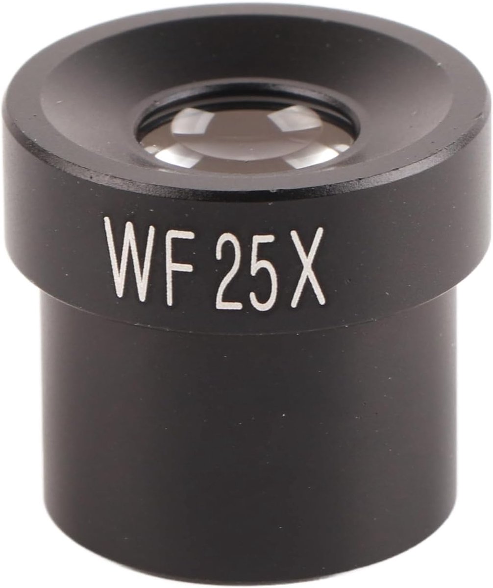 SnelShoppen - Microscoop Oculair WF25X Breedhoek 23mm, Optisch Glazen Lens met Hoge Doorlaatbaarheid en Metalen Behuizing, Microscoop Accessoires