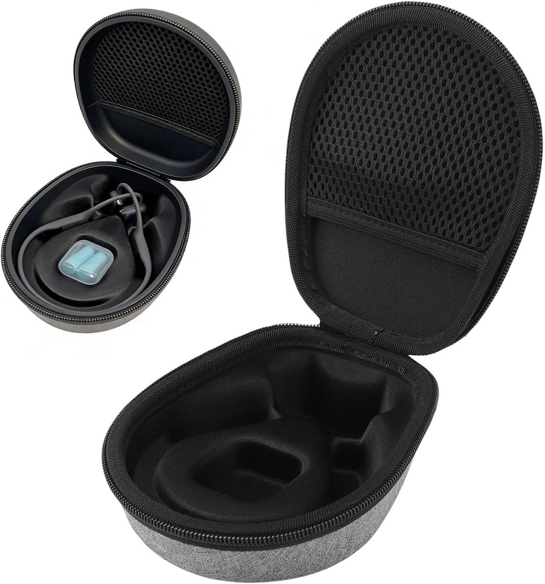 SnelShoppen - Leg Conduction Hoofdtelefoon Case, Harde Opbergtas met Gaasvak voor OpenRun Pro 2, OpenMove 2, OpenSwim Pro, T10 Air en Accessoires