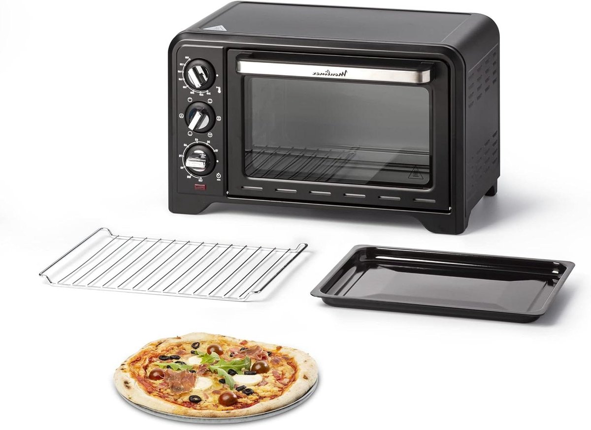 Compacte Oven - Mini Oven - Dagelijks Koken - 6 Kookmodi - 19 Liter - Zwart