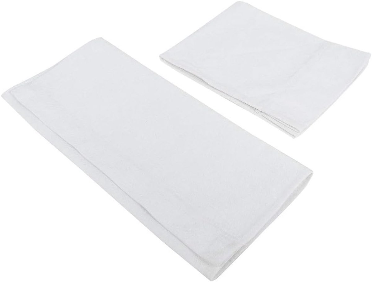SnelShoppen - Vervangingskussen voor Regionale Stoel met Rugleuning, 2 Maten, Canvas en Tarpaulin, Wit, Geschikt voor Camping en Tuin