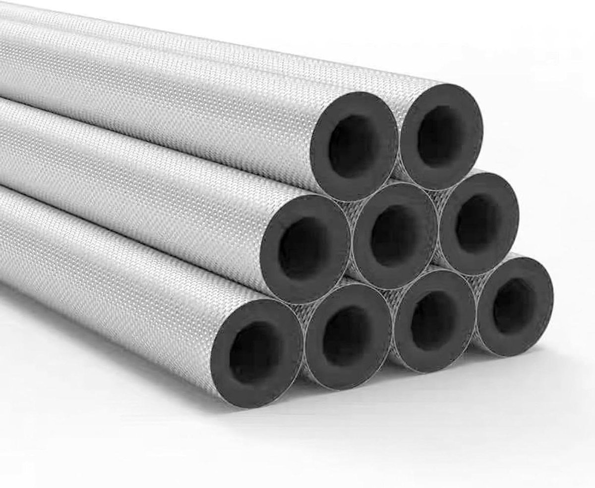 Buisisolatie - Isolatiebuis - Warmtebehoud Leidingen - Vuurvast Materiaal - 27x20mm - Zilver