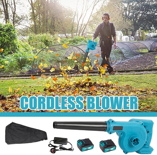 Draadloze Bladblazer - Stofzuiger - Tuin Reinigen - 2-in-1 Functie - 35 x 19.3 cm - Zwart — afbeelding 4