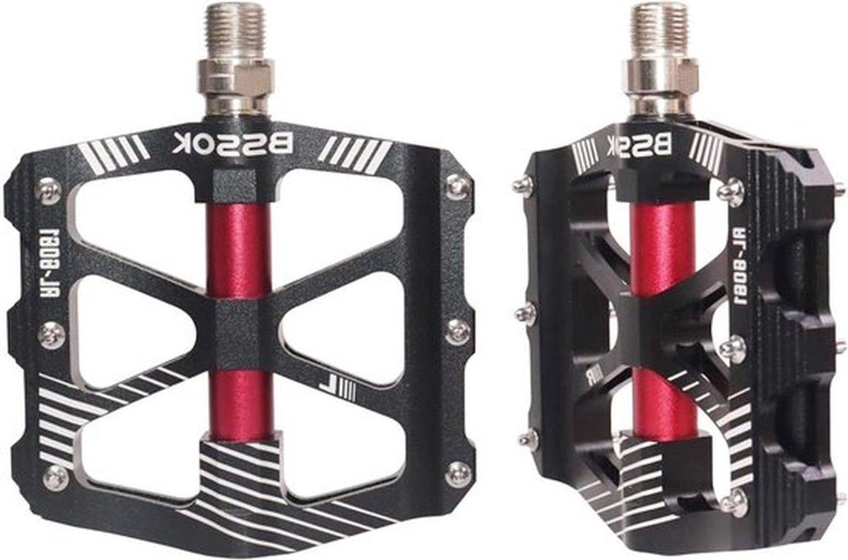 MTB-pedalen met 3 gesloten lagers, antislip CNC-aluminium, geschikt voor Mountainbike, BMX en Racefiets, 9/16 inch gefreesde pedalen