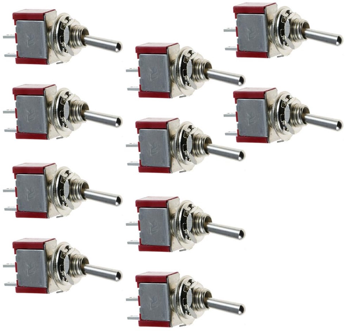 Mini Rocker Switch 6mm - ON/OFF Actie - 2 Pins - Perfect voor Dashboard Toepassingen - SnelShoppen