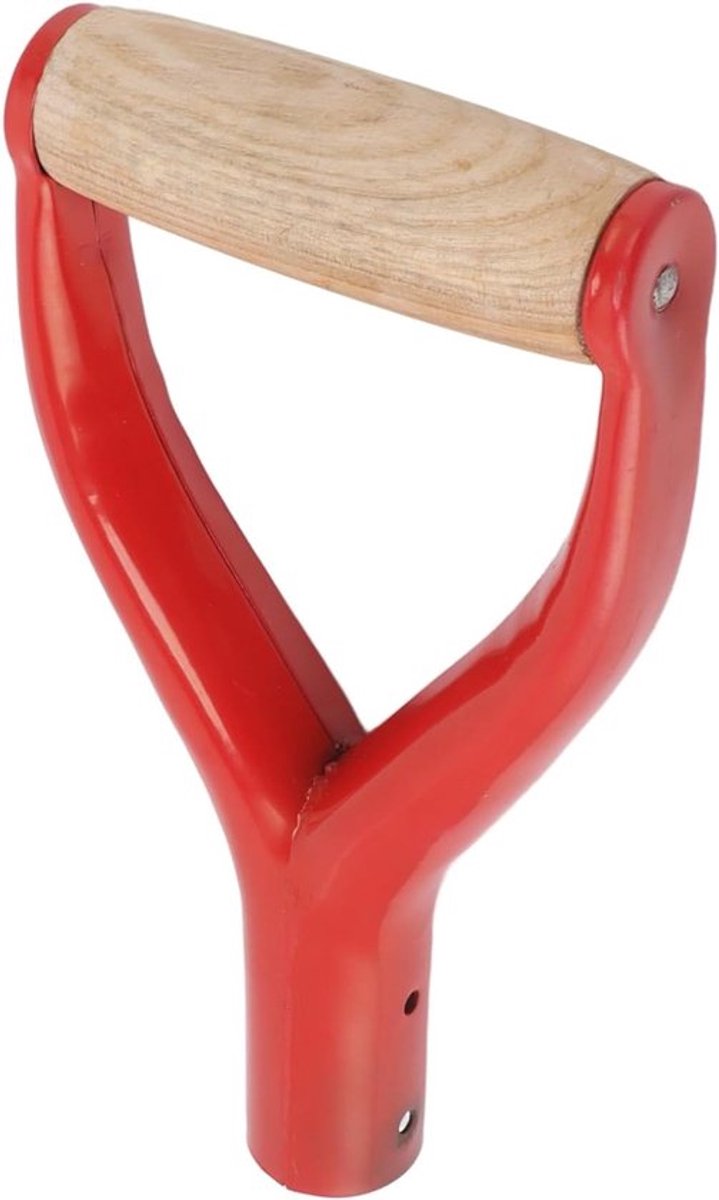 Y-vormige vervangende spadehandgreep van 12,22 inch met houten handvat voor tuin- en graveertools, duurzaam en ergonomisch