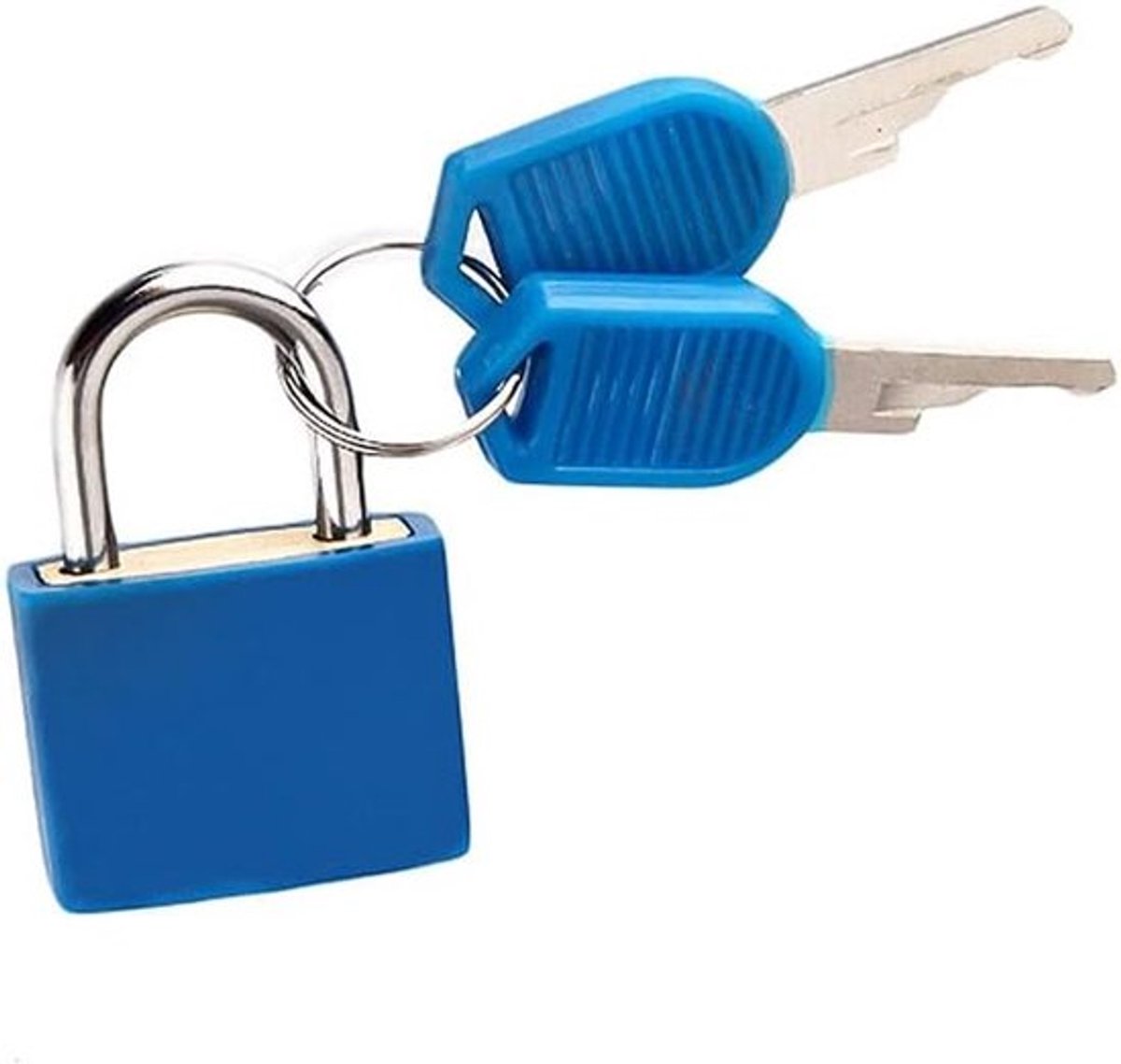 Kleurrijke Messing en Plastic Hangslot met 2 Sleutels voor Gereedschapskist, Tas en Kalendergebruik