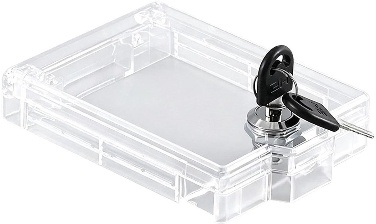Thermostaat Slotbox - Beschermkap Afdekking - Temperatuur Beveiligen - Manipulatiebestendig Zelfklevend - 13.2x9.8x2.6cm - Transparant