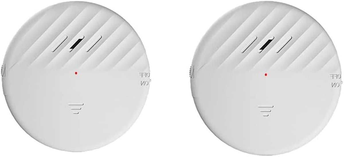 Deur Raam Alarm - Trillingssensor - Veiligheid Thuis - 125dB Luid - 2 Stuks - Wit