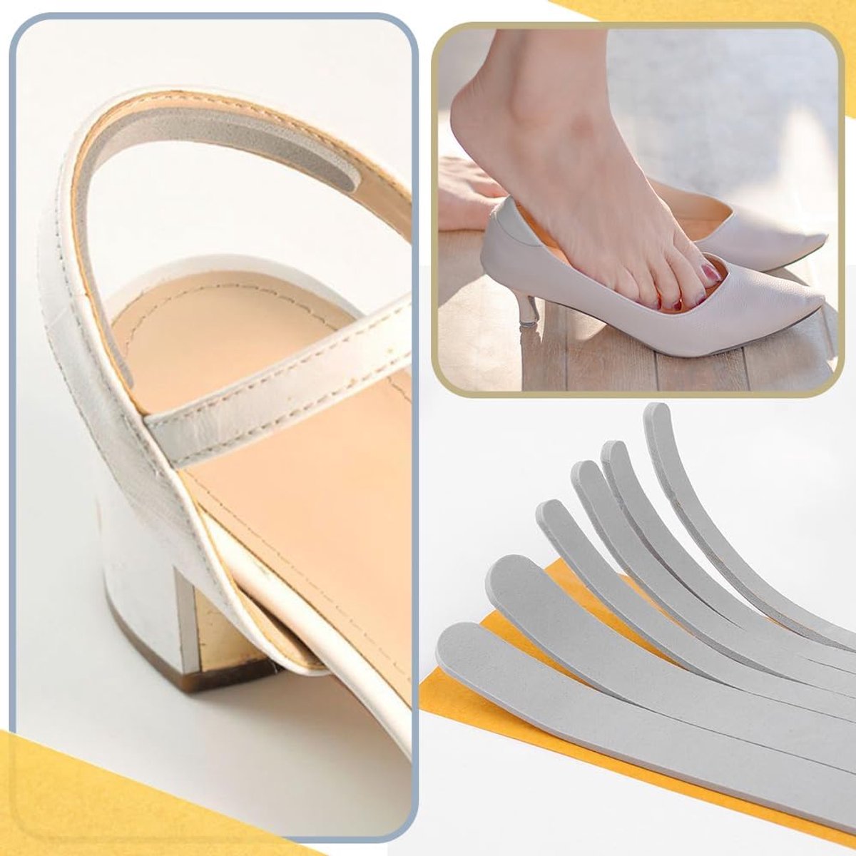 Schoeninlegzolen 9 Stuks - Zelfklevende Hielkussens - Antislip Straps - Comfortabele voetbescherming - ShopVlot