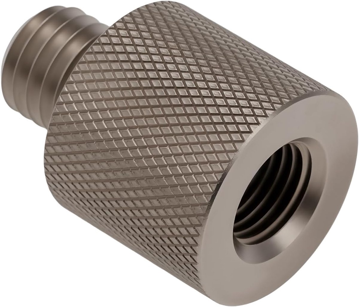 SnelShoppen - Antenne Adapter M10x1.5 naar 3/8x24 UNF - Telescopische Verbinder - Aluminium Legering - Corrosiebestendig - 27mm Hoogte - Voor CB Magne