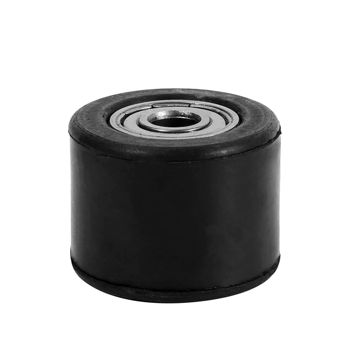 SnelShoppen - 8mm Ketting Pulley Roller Kettingspanner voor Motorfiets Dirtbike Enduro met Zware Lagers Zwart Rubber & Ijzer Duurzame Vervanging