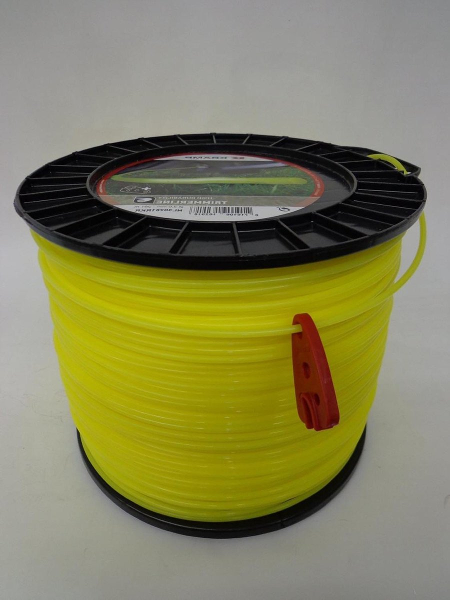 Maaidraad Bosmaaier - Trimmerdraad Nylon - Gazon Onderhoud - Universeel Geschikt - 30 mm x 281 m - Geel