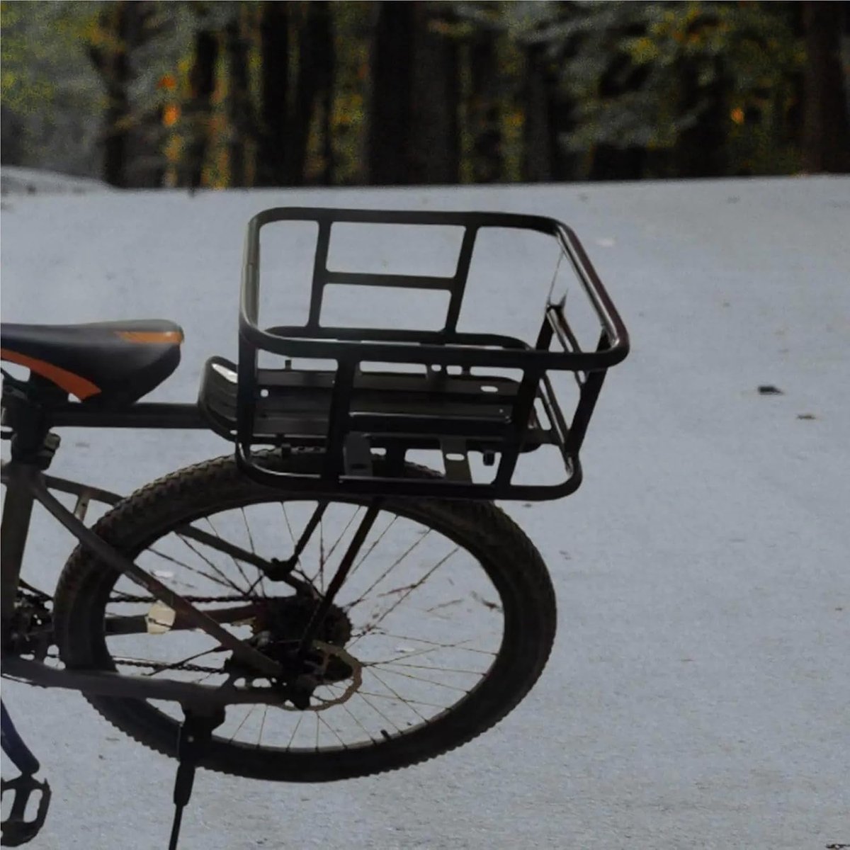 Fietsmand Achter - Fietstas Bagagedrager - Boodschappen Vervoeren - Hoog Draagvermogen - One Size - Zwart/Bruin