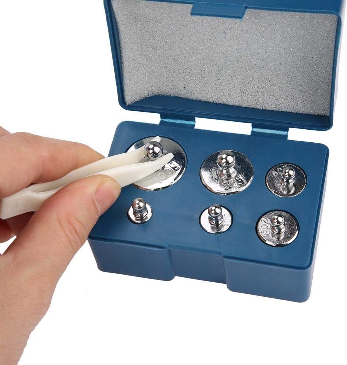 SnelShoppen - Mechanische Weegschaal Laboratorium met Tray 200g/0.2g - Balans met Gewichten voor Scheikunde en Natuurkunde Onderwijs