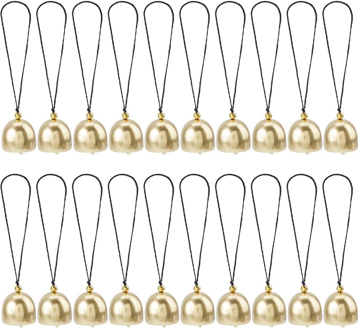 SnelShoppen - 12 Stuks Kleine Gouden Windgong Kerst Ornament Koper Bellen Retro Buiten Hangende Metaal Chinese Windgong Voor Huis Tuin Decoratie DIY K