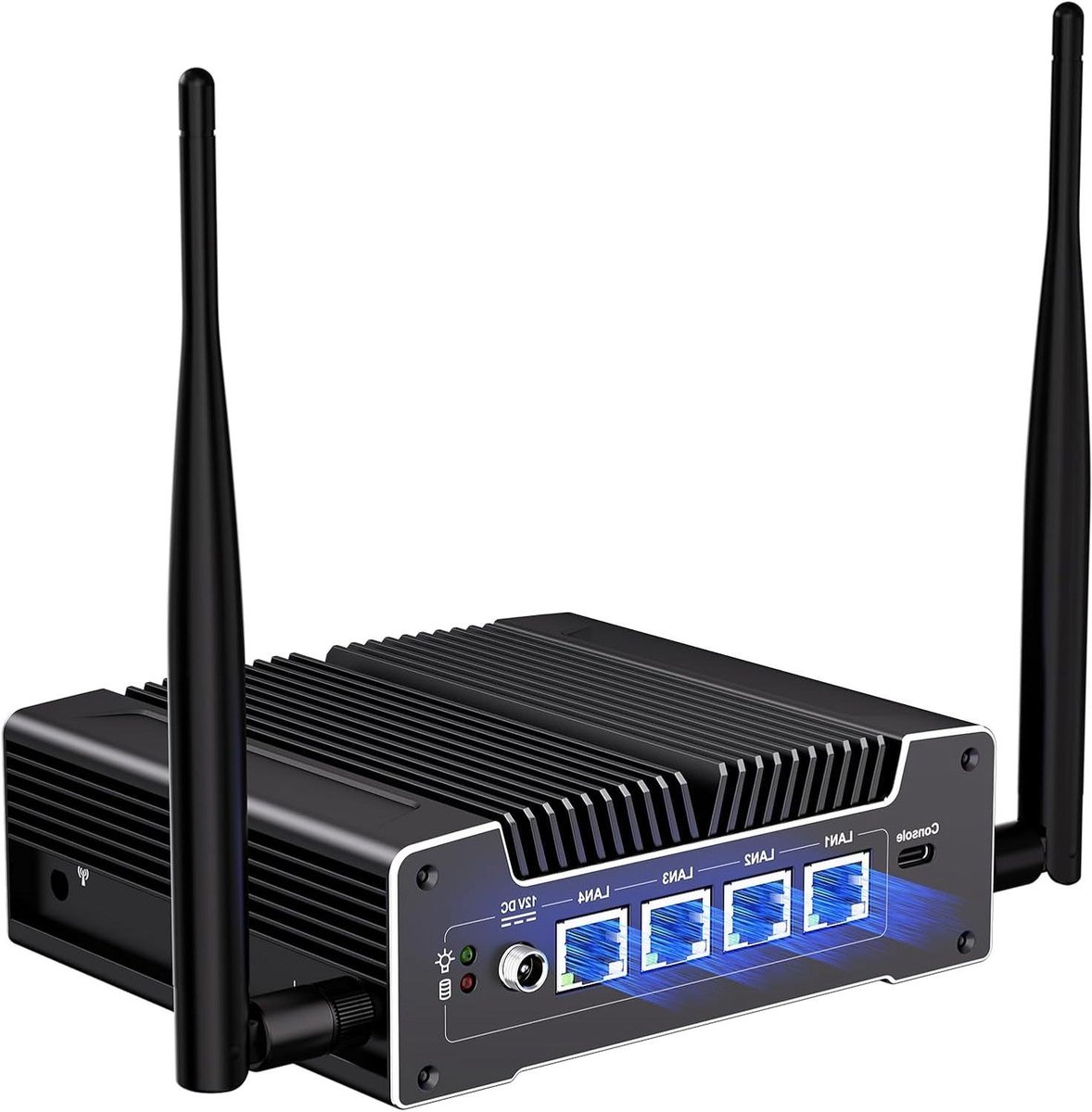 Mini PC - Netwerkcomputer Industriële PC - Netwerkbeheer - Ventilatorloos Ontwerp - 8GB DDR5 256GB SSD - Zilver