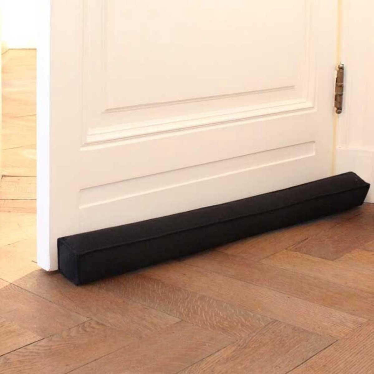Draaiende Deurstopper 130 cm - Zwart - Magnetisch - Blokkeert tocht en geluid - SnelShoppen