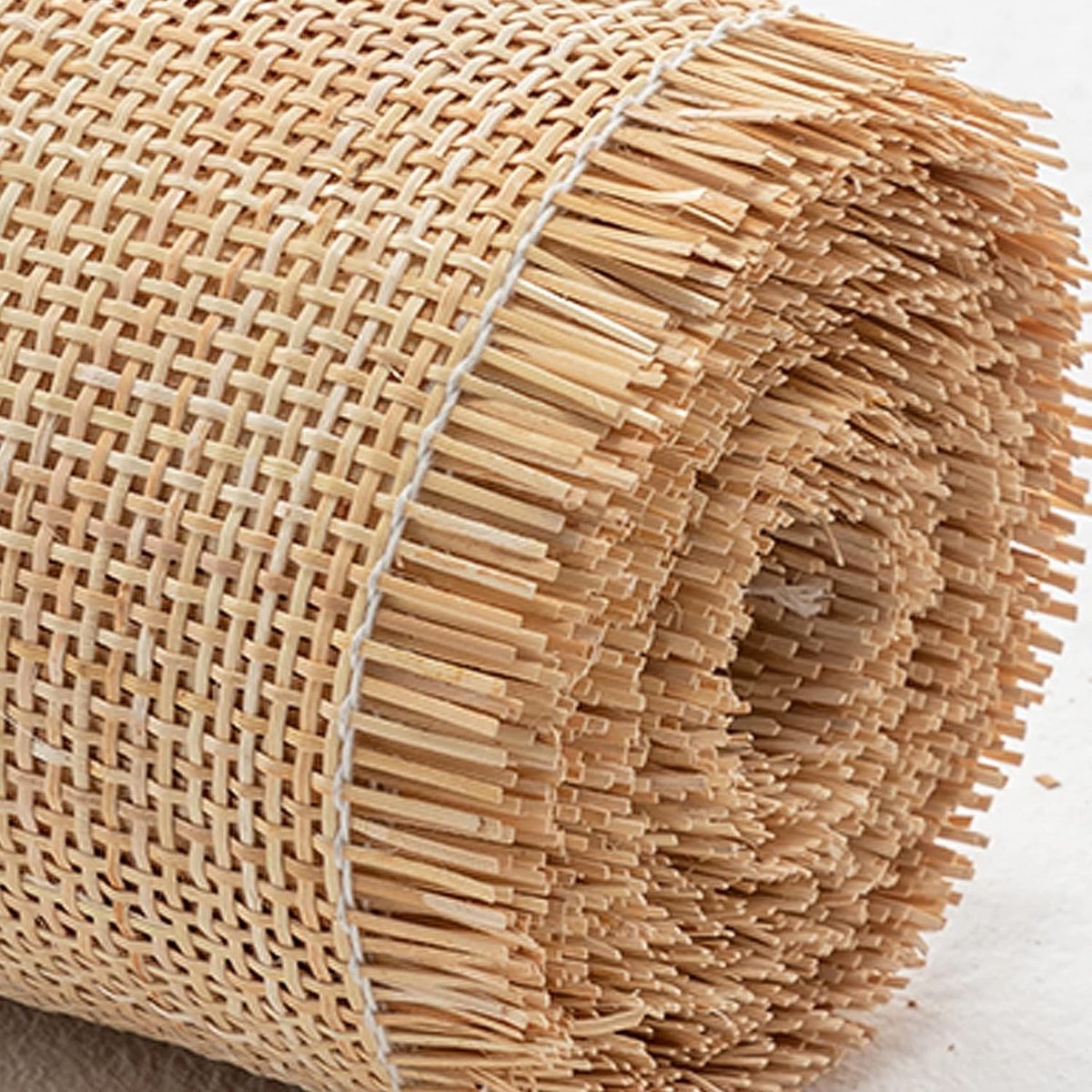 SnelShoppen - 50cm Breed Natuurlijke Riet Rol voor Meubels, Open Geweven Band, Riet, Bamboe Materiaal, Ideaal voor Stoelen, Kasten, Huisdecoratie