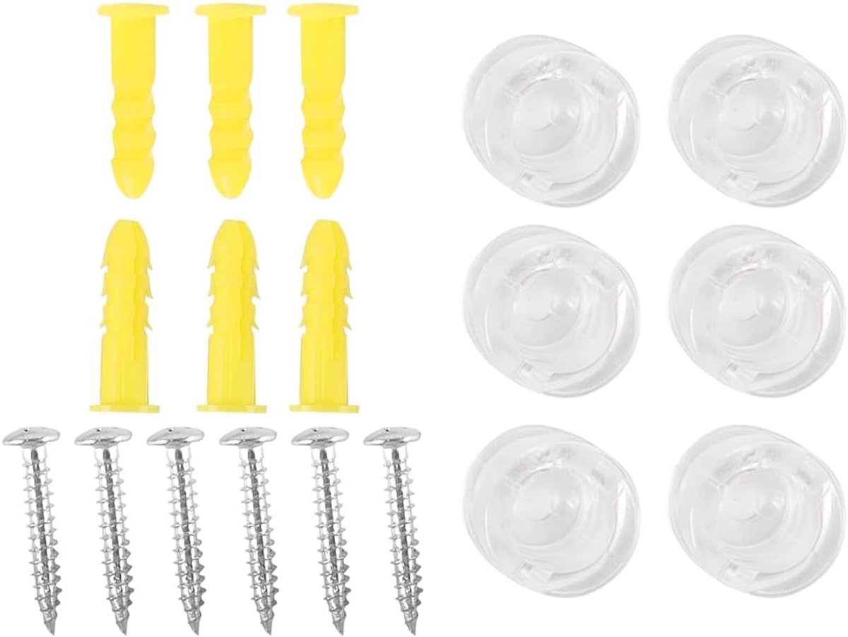 SnelShoppen - 6 Stuks Diffuser Chandelier Kabelhaken Plafondhaken Wandmontage V Haak voor Kabel Suspensie Chandelier Lampen (Transparant)