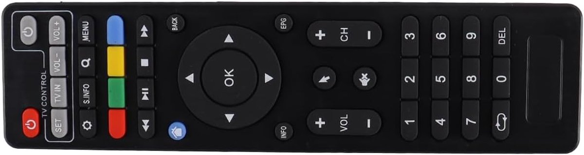 SnelShoppen - Afstandsbediening TV Set-Top Box Infrarood met Leerfunctie, Duurzaam ABS, 10 Meter Bereik, Universeel, Geschikt voor Elke TV