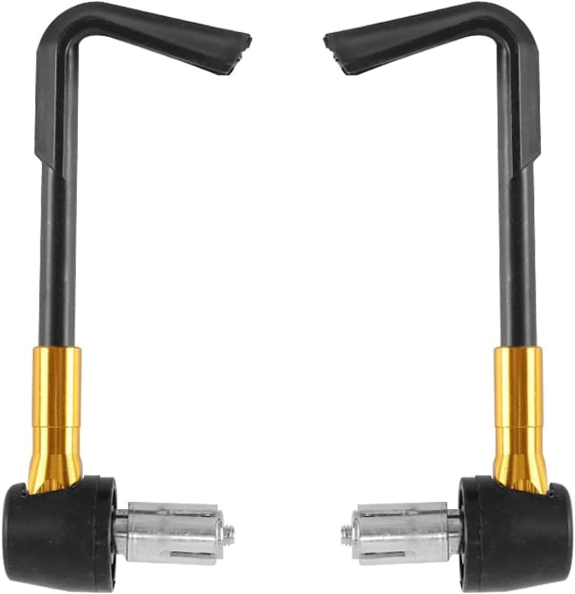 SnelShoppen - Hand Lever Protectors Rem Koppeling Beschermers Stuur Guards - Duurzaam en Stijlvol, Goudkleurig, Bescherming bij Valpartijen voor Motor