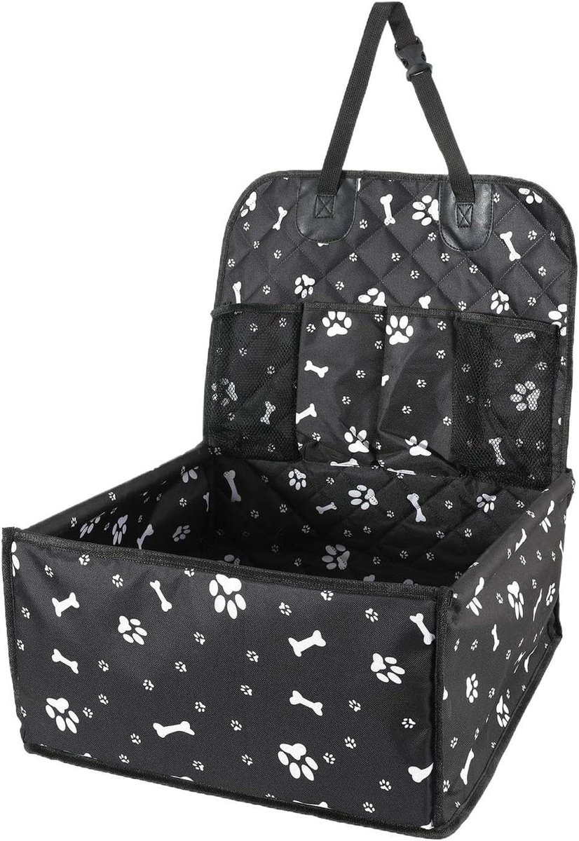 Autostoel Hond - Reisstoel Puppy - Veilig Reizen - Waterdicht Slijtvast - 45 x 45 x 31 cm - Zwart