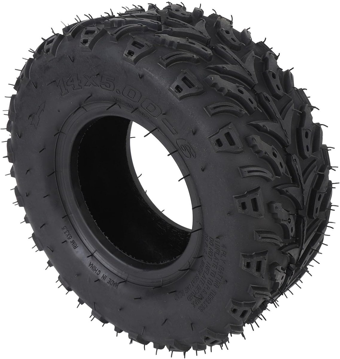 SnelShoppen - 14x5.00-6 Voorwiel Velg Rubber Tubeless Vacuum Band ATV Quad Golfkar Mini Bike - Sterk en Duurzaam