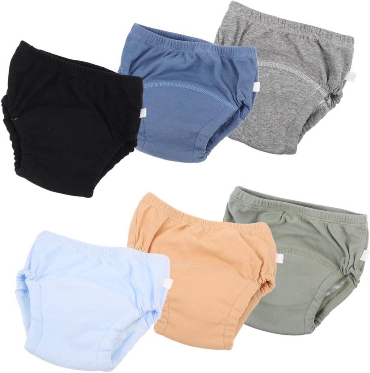 Baby Trainingsbroekjes - Luierbroekjes Potty Training - Potty Training - Ademend Katoen - 6 stuks - Mix Kleuren