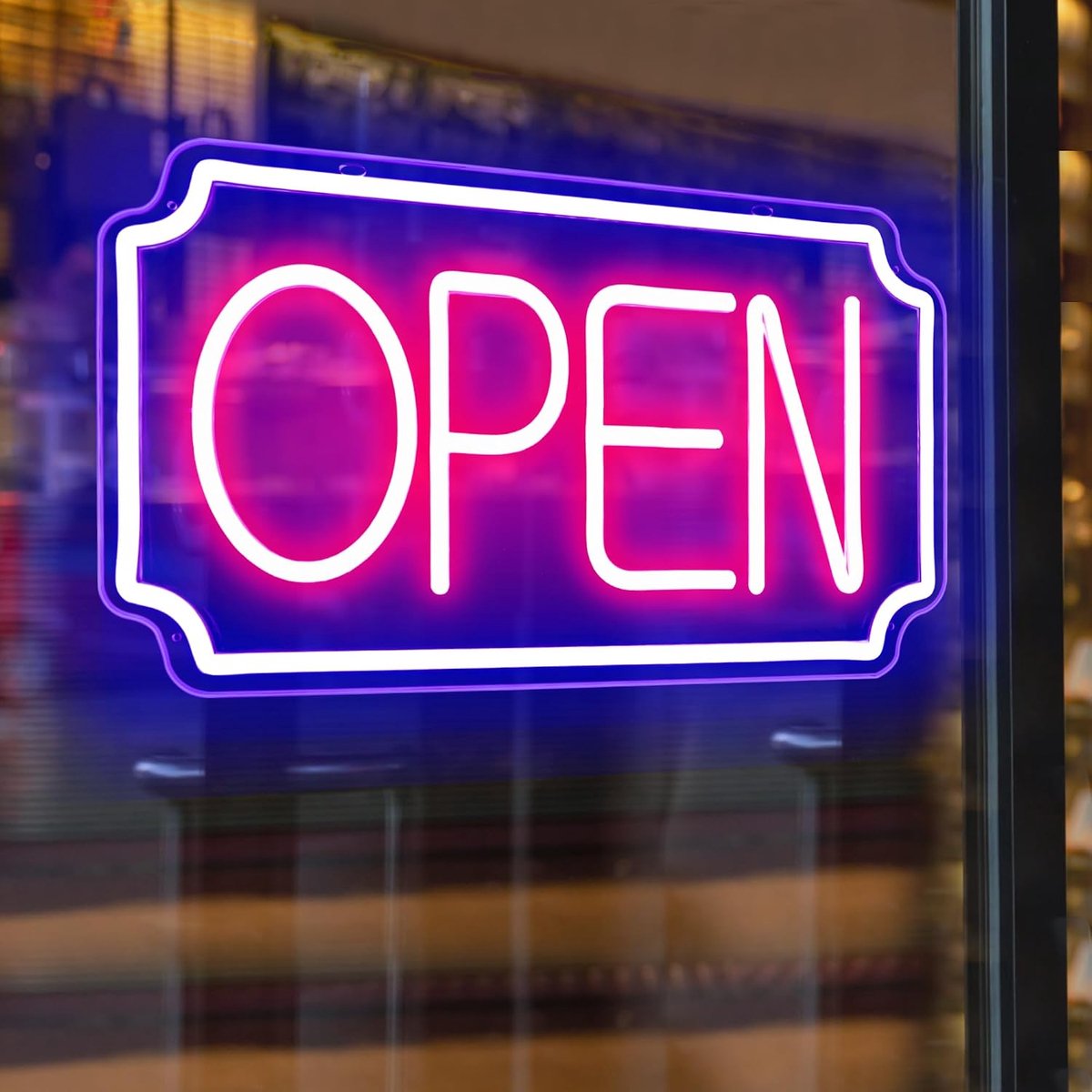 borden voor bedrijven, oplichtend LED neon open bord voor zakelijke etalage, verlichte open verlichting voor retail bar, café bakkerijen kapper