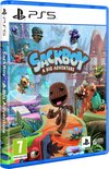 Gamecover Sackboy: A Big Adventure voor PS5. Een vrolijke, kleurrijke wereld met Sackboy en andere personages.