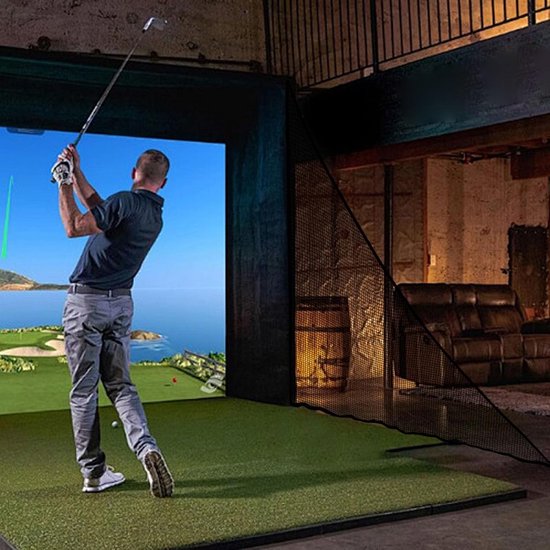 Golf Oefennet - Golf Net - Swing Training - UV-bestendig - 7x7ft - Grijs van GOLF — afbeelding 2