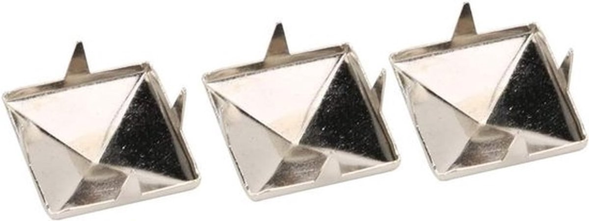 100 stuks 10mm-15mm Vierkante Spike Nieten voor DIY Leren Schoen Decoratie en Handwerk