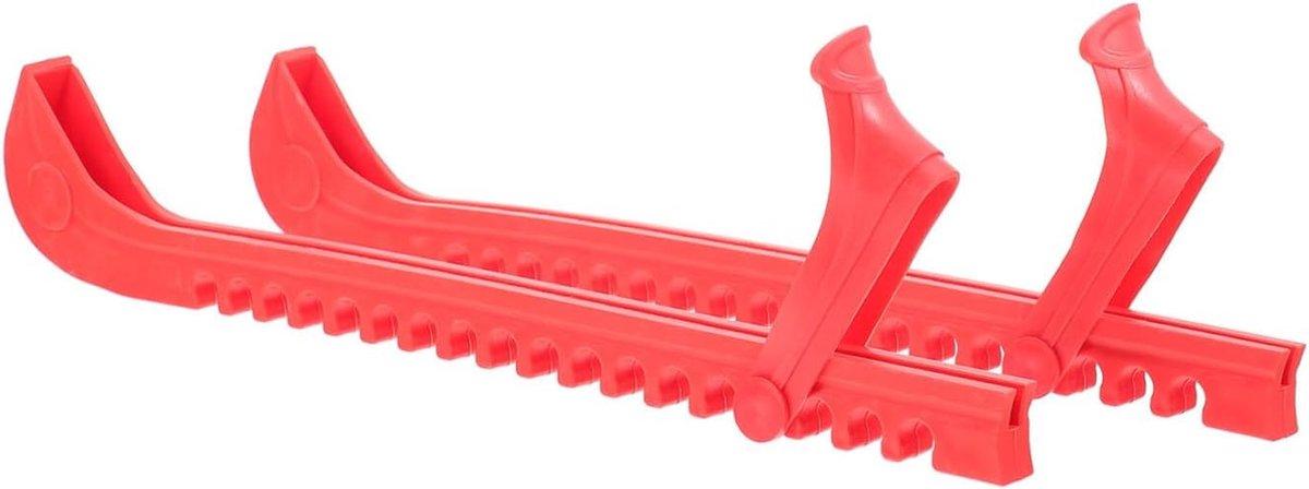 Schaatsbeschermers - Bladbeschermers Skate Guards - Schaatsen Beschermen - Slijtvast Materiaal - 36x7x2 cm - Rood