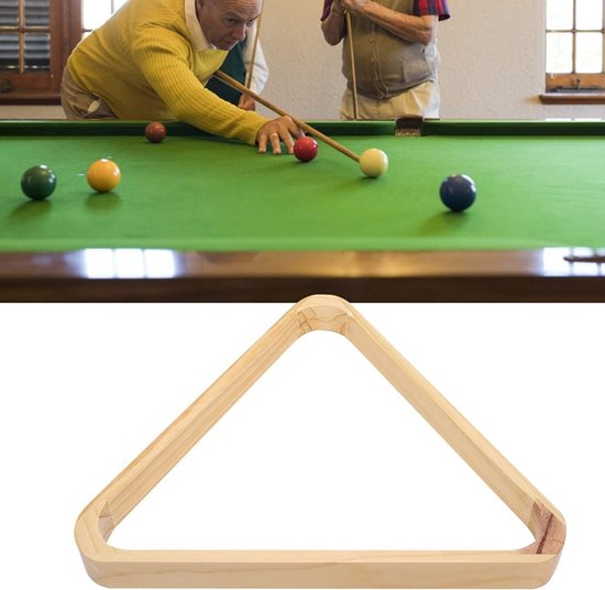 Biljartrek Hout - Pool Rek - Bal Plaatsen - Vintage Stijl - 30x30cm - Natuurlijk Hout — afbeelding 5