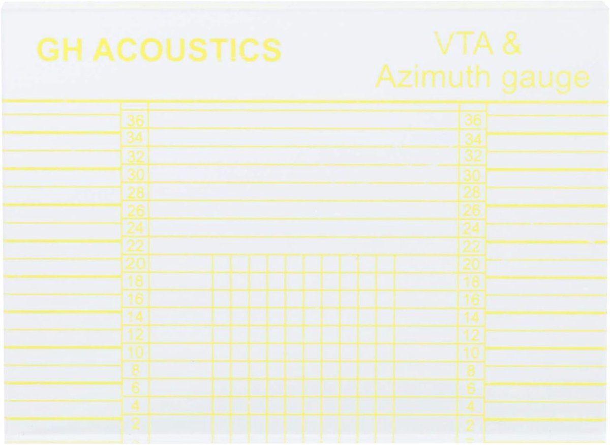 SnelShoppen - VTA Azimuth Gauge Uitlijn Ruler voor Grammofoon Toonarm, Verstelbare Cartridge Hoek, Voor VTA Balans en Azimuth Aanpassing