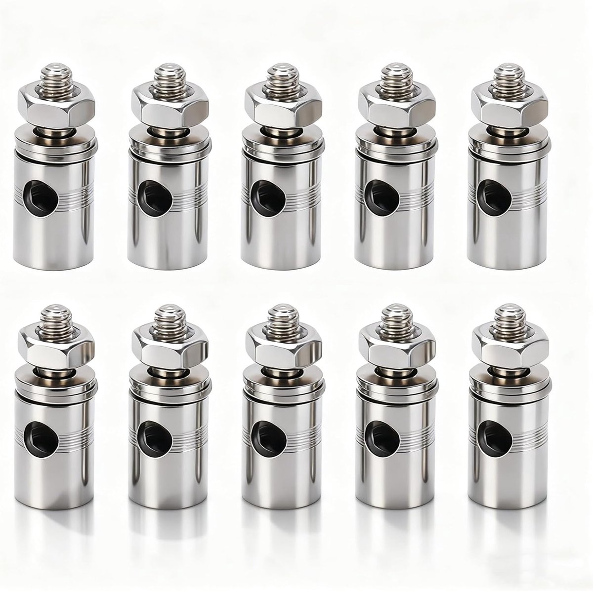 RC push rod connector 10 stuks - RVS 0.3cm - voor modelvliegtuigen - snelle lengteaanspassing - ShopVlot