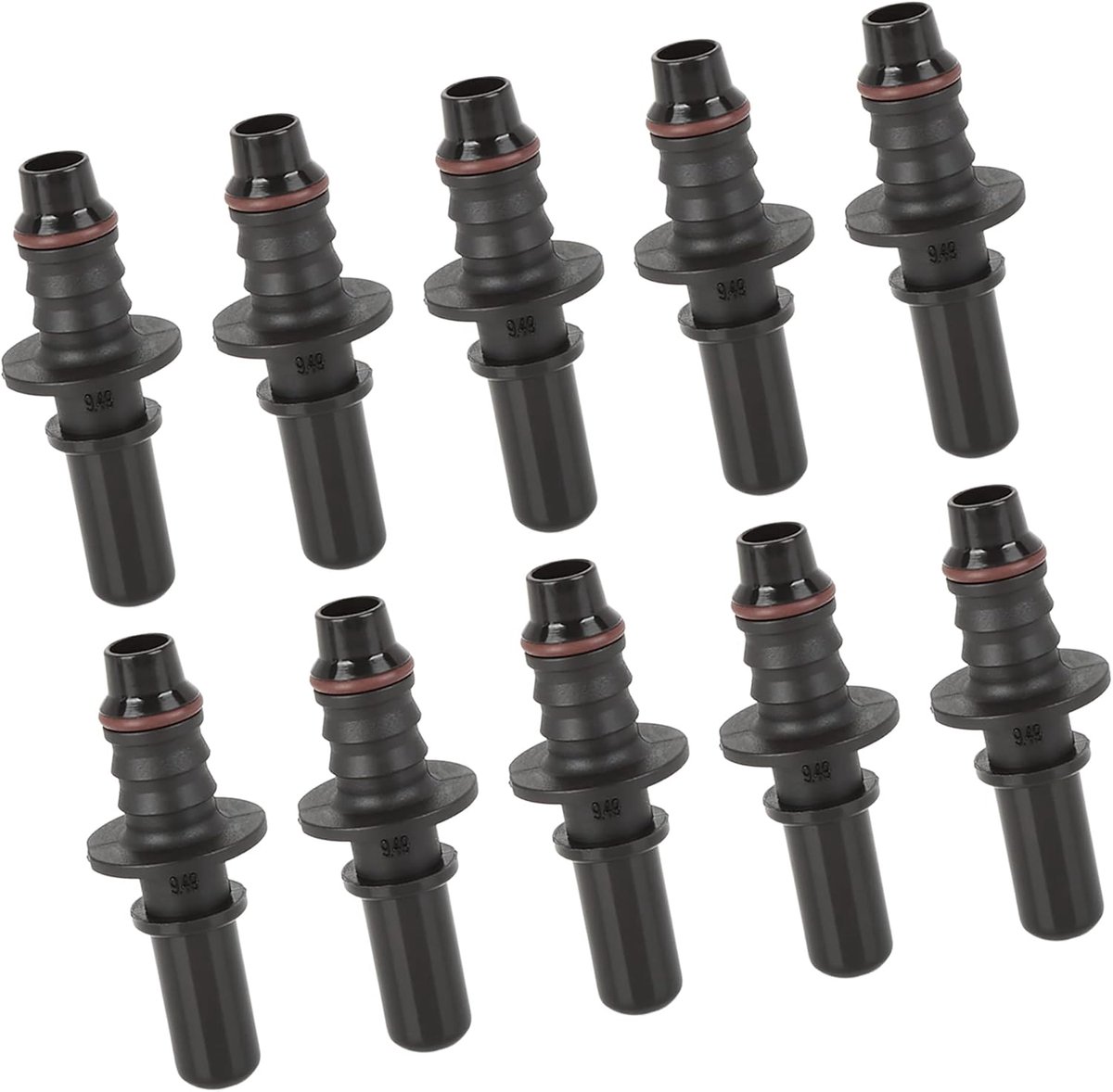 SnelShoppen - 10 Stuks Brandstofslang Snelkoppeling 9,5 mm Binnen Diameter Slangverbinding voor Auto, Motor, Tuin en Klussen